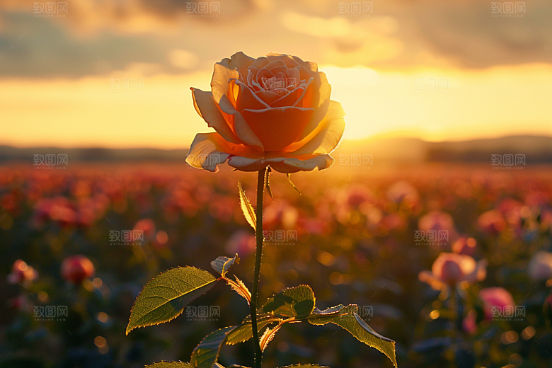 玫瑰花初夏高清素材