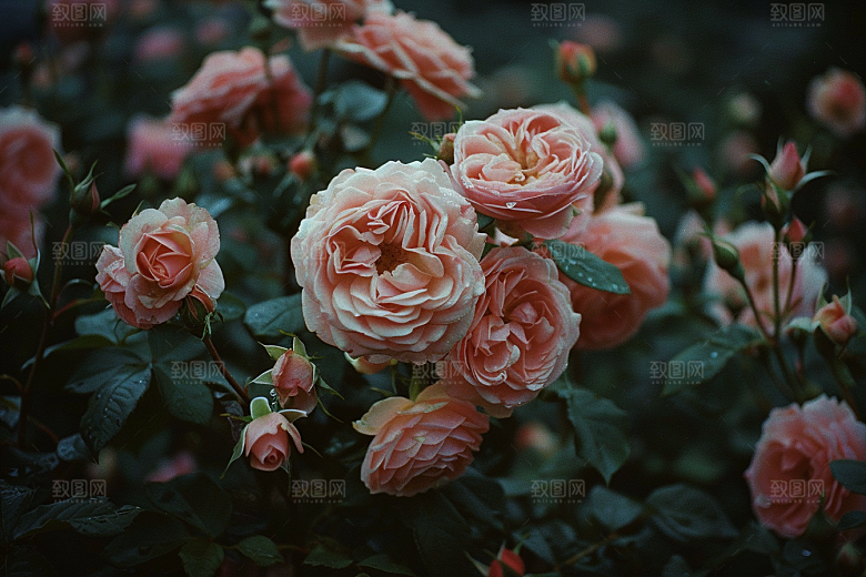 玫瑰花浪漫复古素材