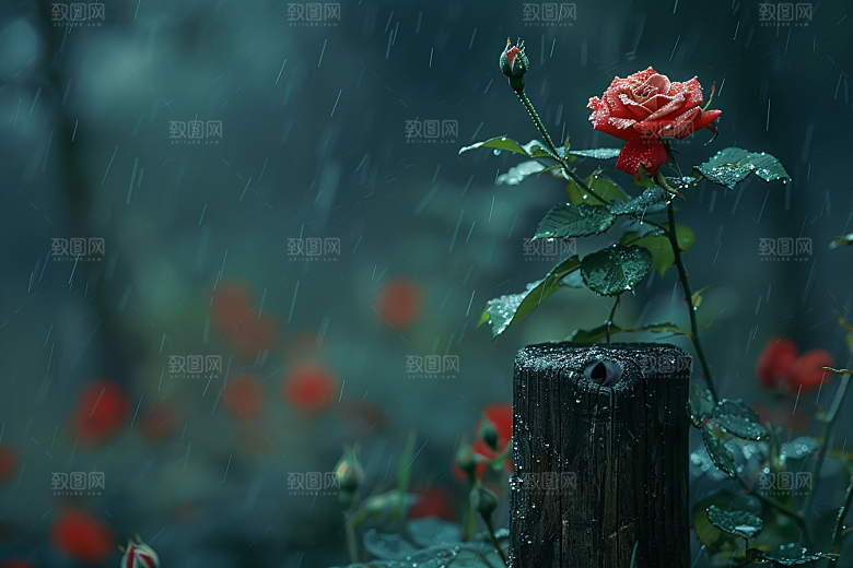 玫瑰花花卉浪漫素材