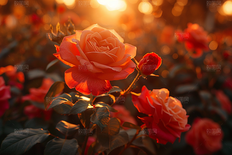 玫瑰花花卉月季花素材