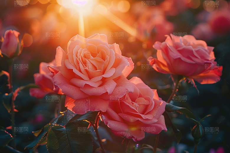 玫瑰花蔷薇花卉素材