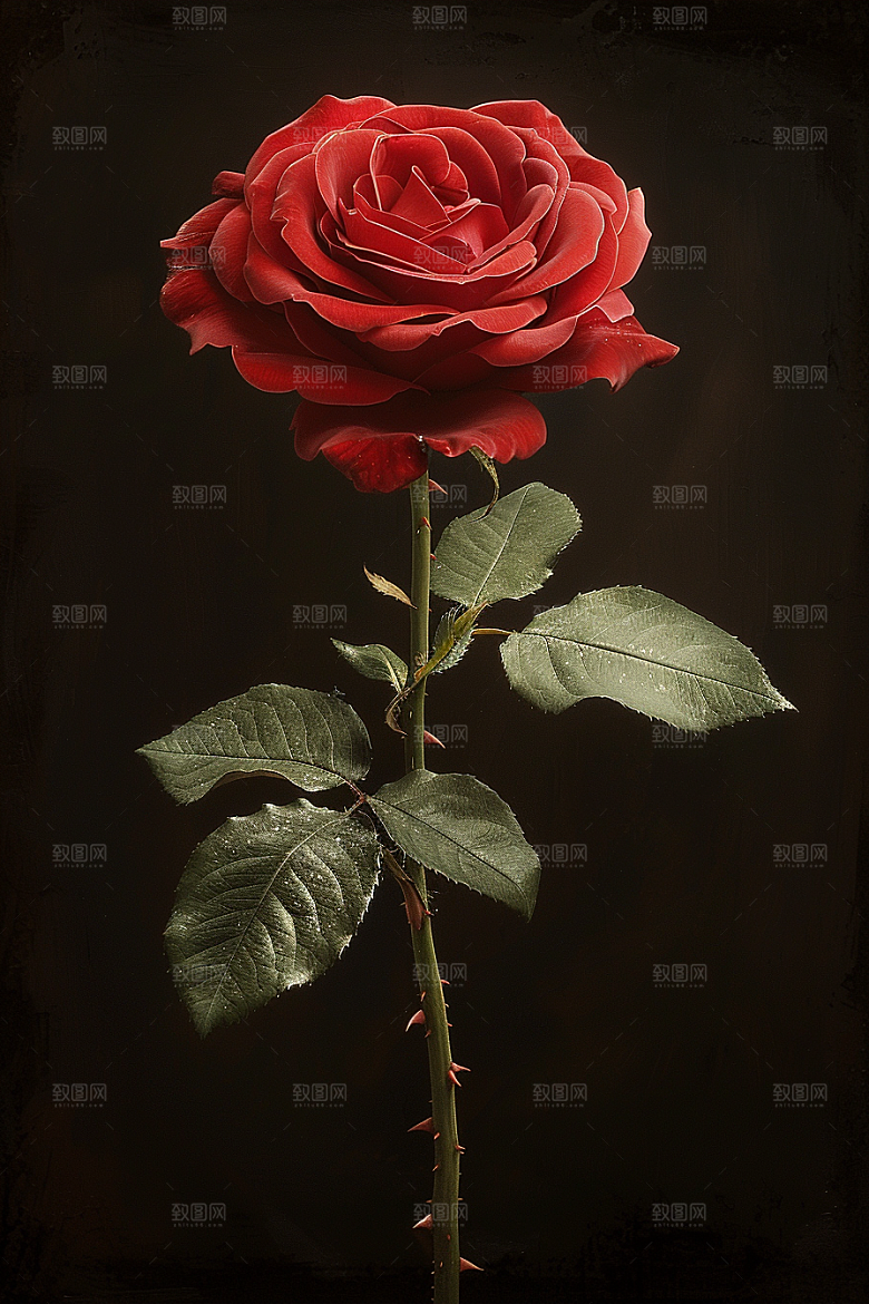 玫瑰花优雅花卉素材