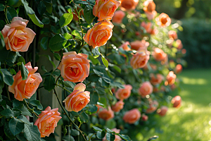 玫瑰花月季花繁花素材