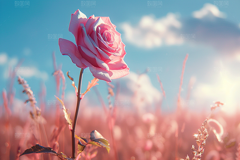 玫瑰花优雅花朵素材