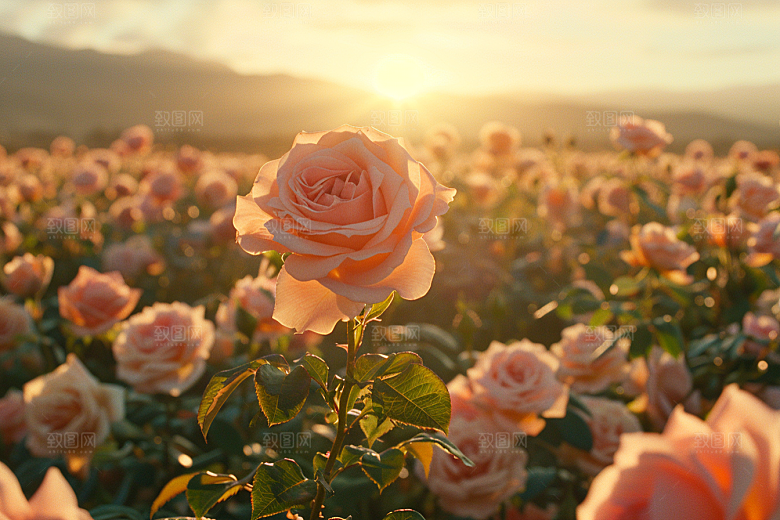 玫瑰花优雅花朵素材