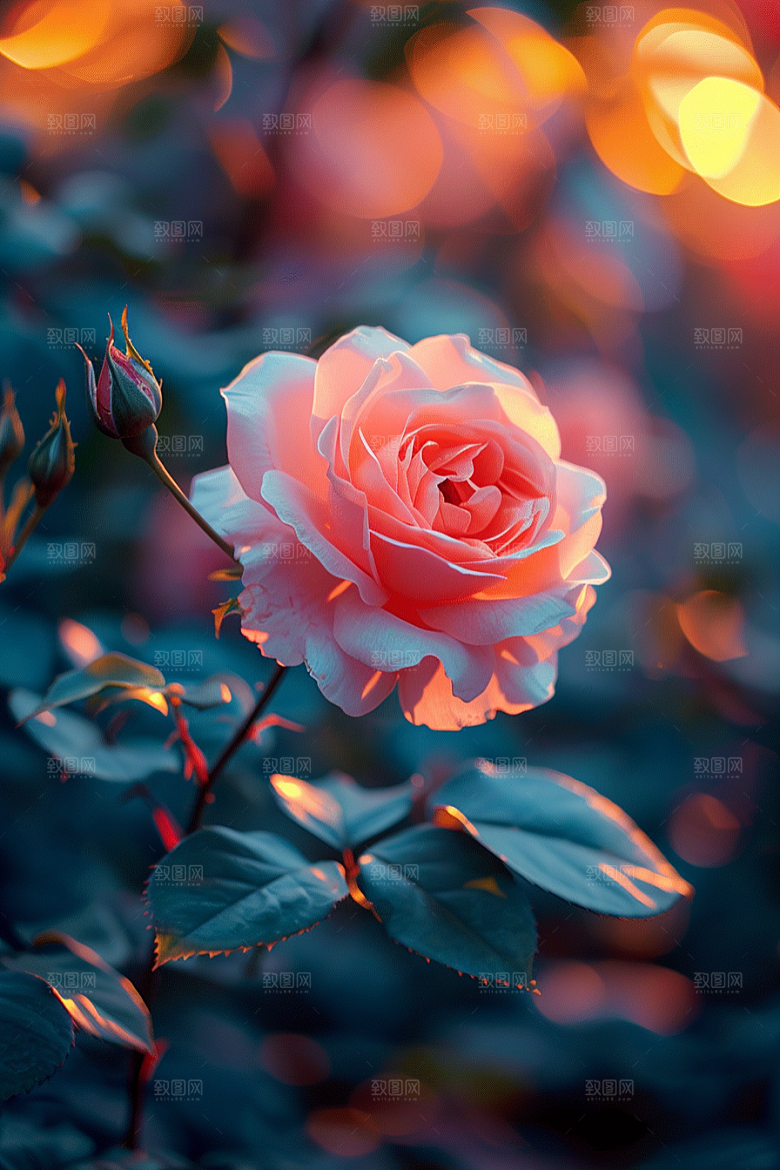 玫瑰花优雅繁花素材