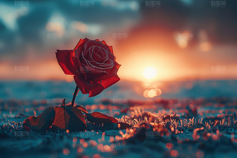玫瑰花花卉繁花素材