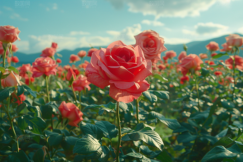 玫瑰花复古优雅素材