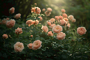 玫瑰花优雅繁花素材