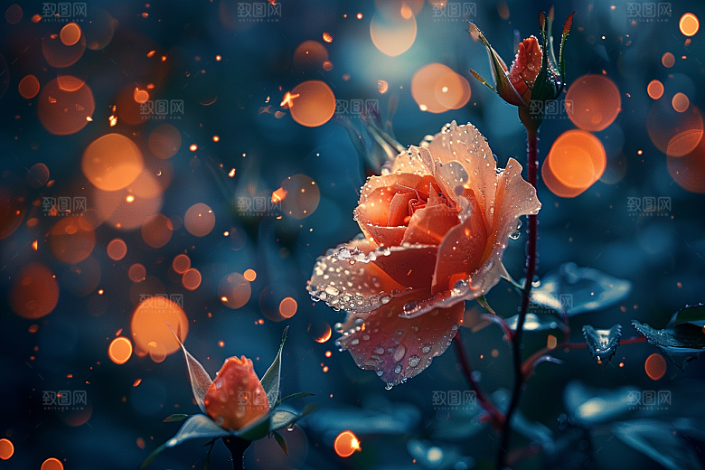 玫瑰花月季花初夏素材