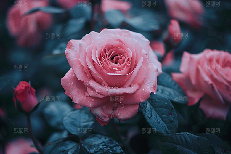 玫瑰花繁花月季花素材