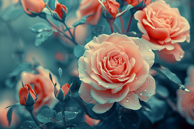 玫瑰花繁花花卉素材