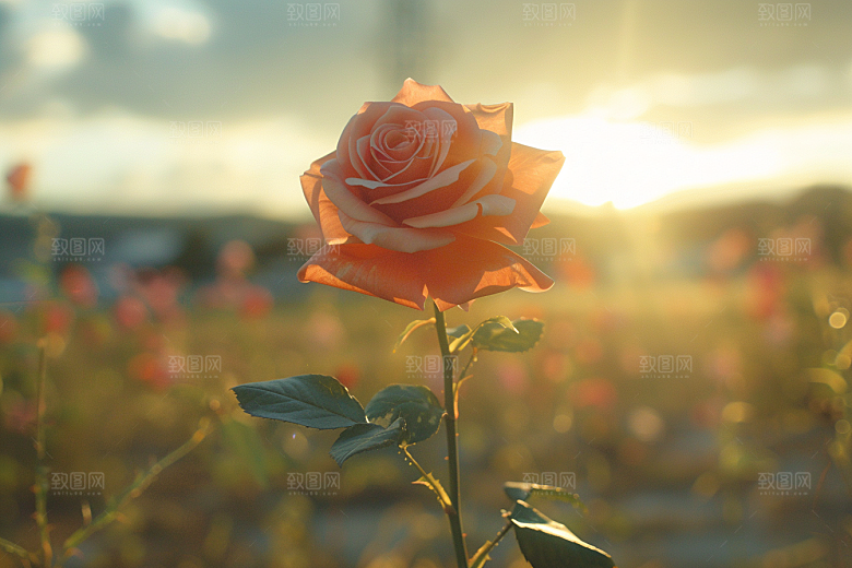玫瑰花花卉唯美素材