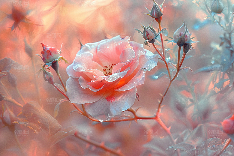 玫瑰花高清唯美素材