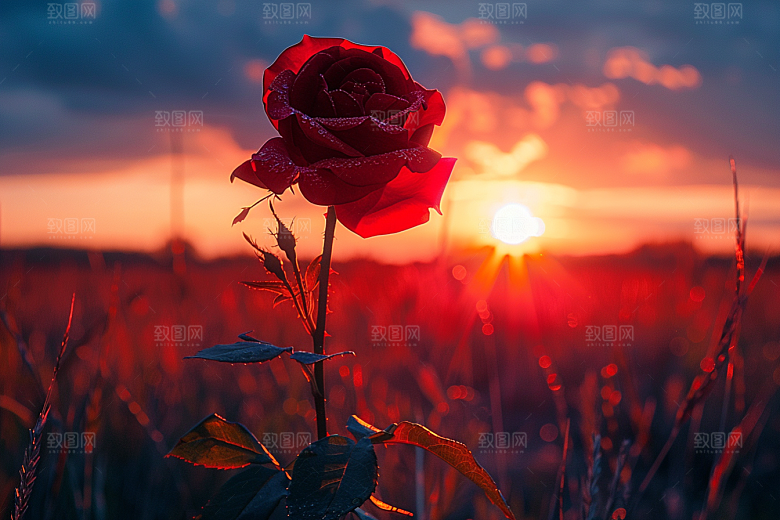 玫瑰花唯美花朵素材