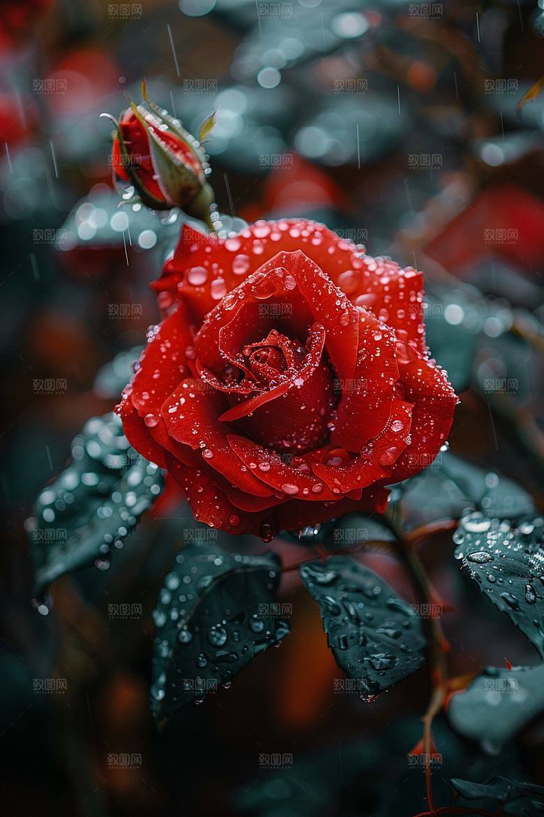 玫瑰花浪漫花朵素材
