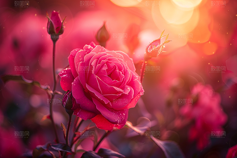 玫瑰花繁花花卉素材