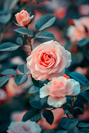 玫瑰花唯美浪漫素材
