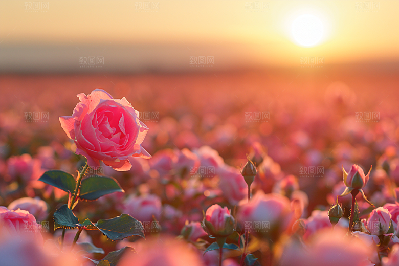 玫瑰花花朵五月素材