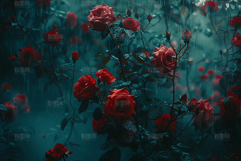 玫瑰花优雅花朵素材