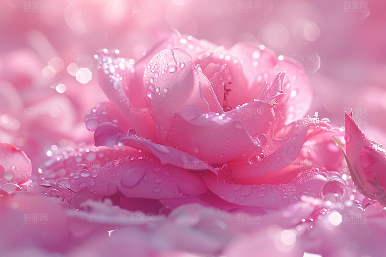 玫瑰花唯美花卉素材