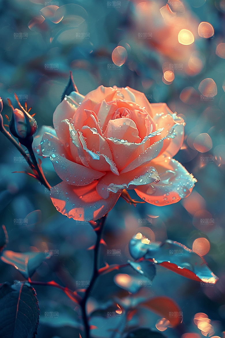玫瑰花蔷薇繁花素材