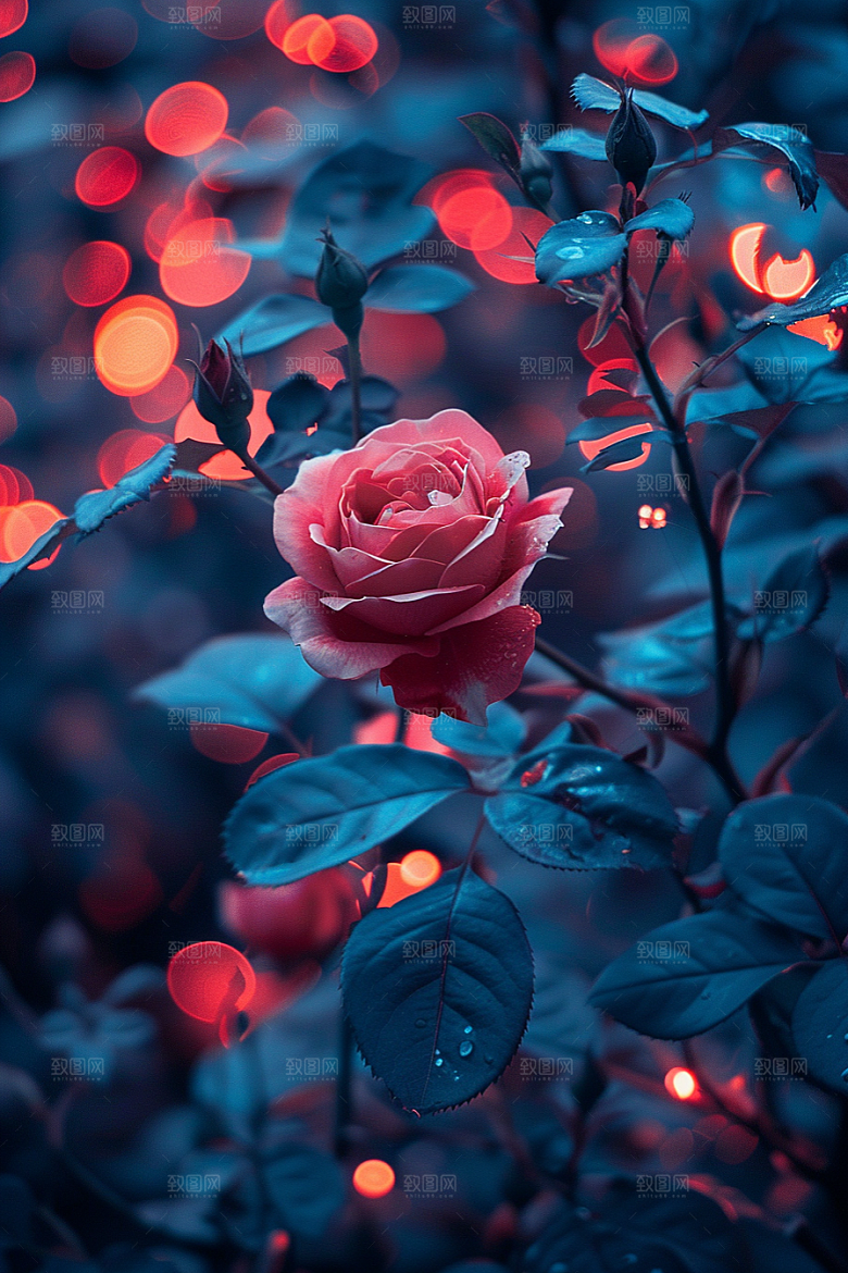 玫瑰花浪漫繁花素材