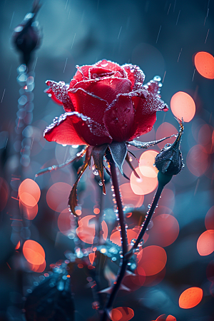 玫瑰花月季花繁花素材