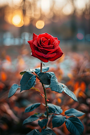 玫瑰花花朵浪漫素材