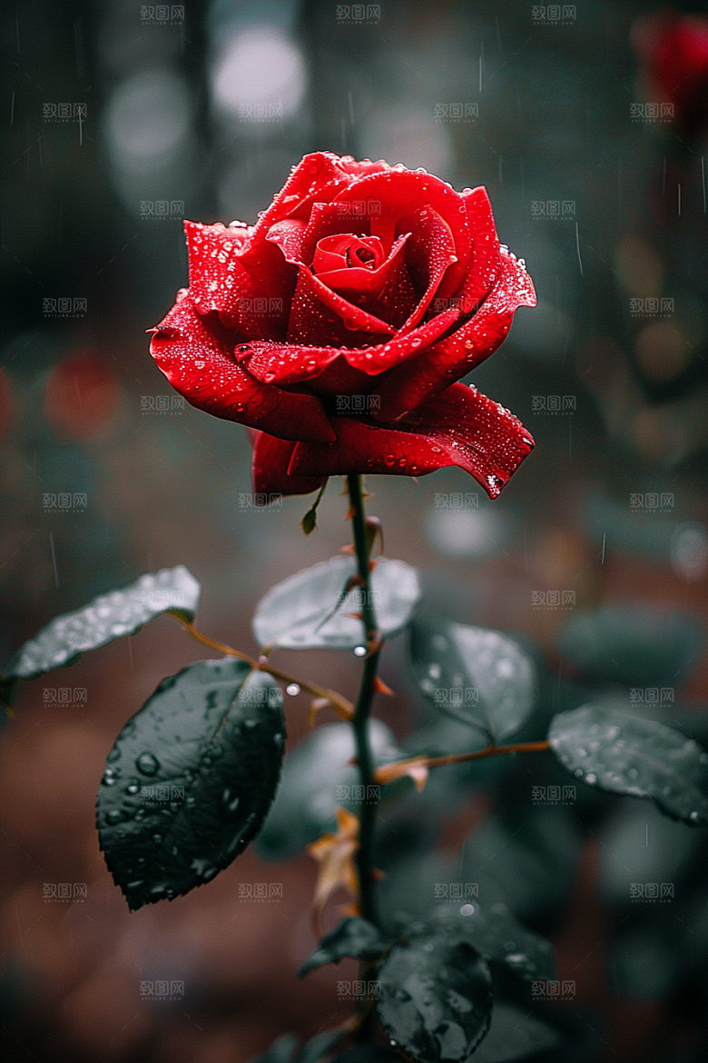 玫瑰花优雅复古素材