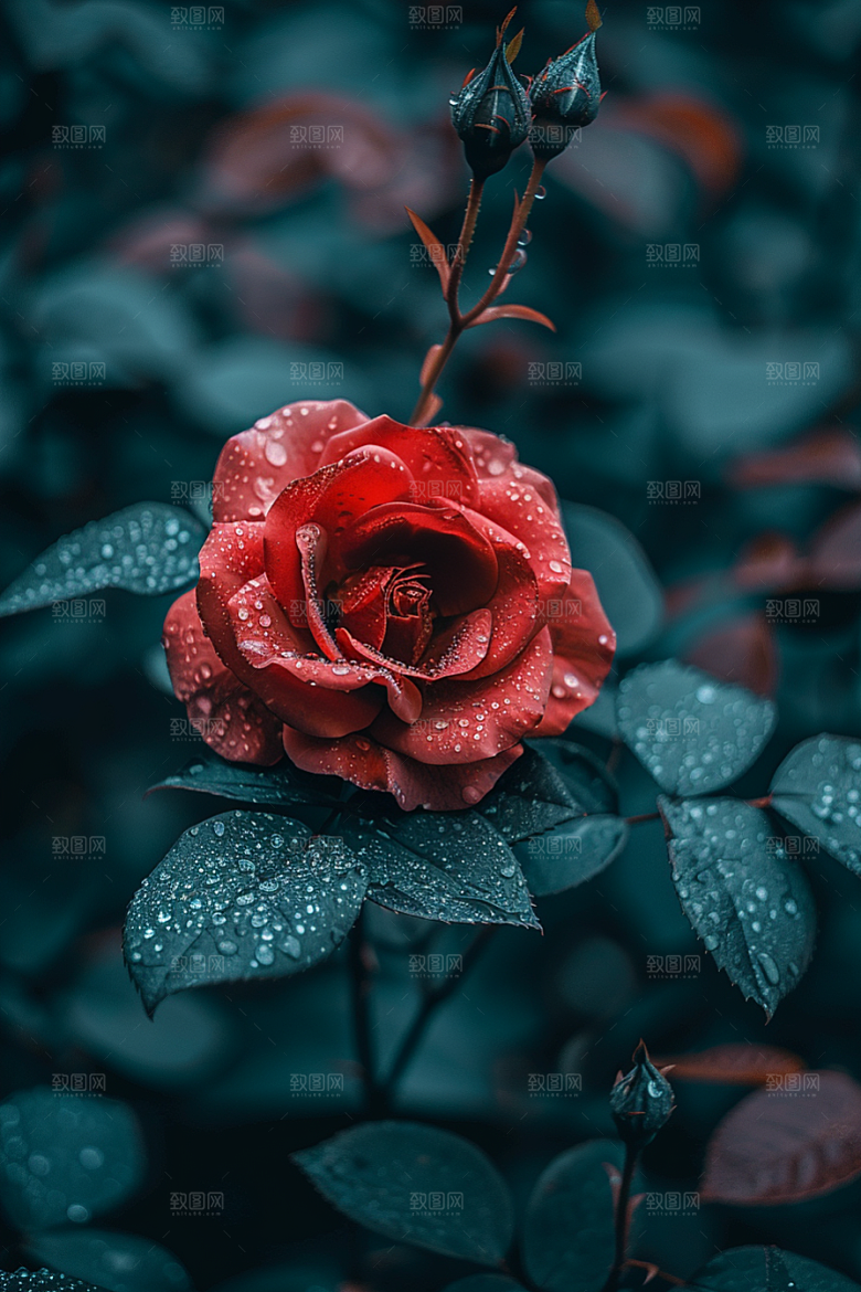 玫瑰花复古高清素材