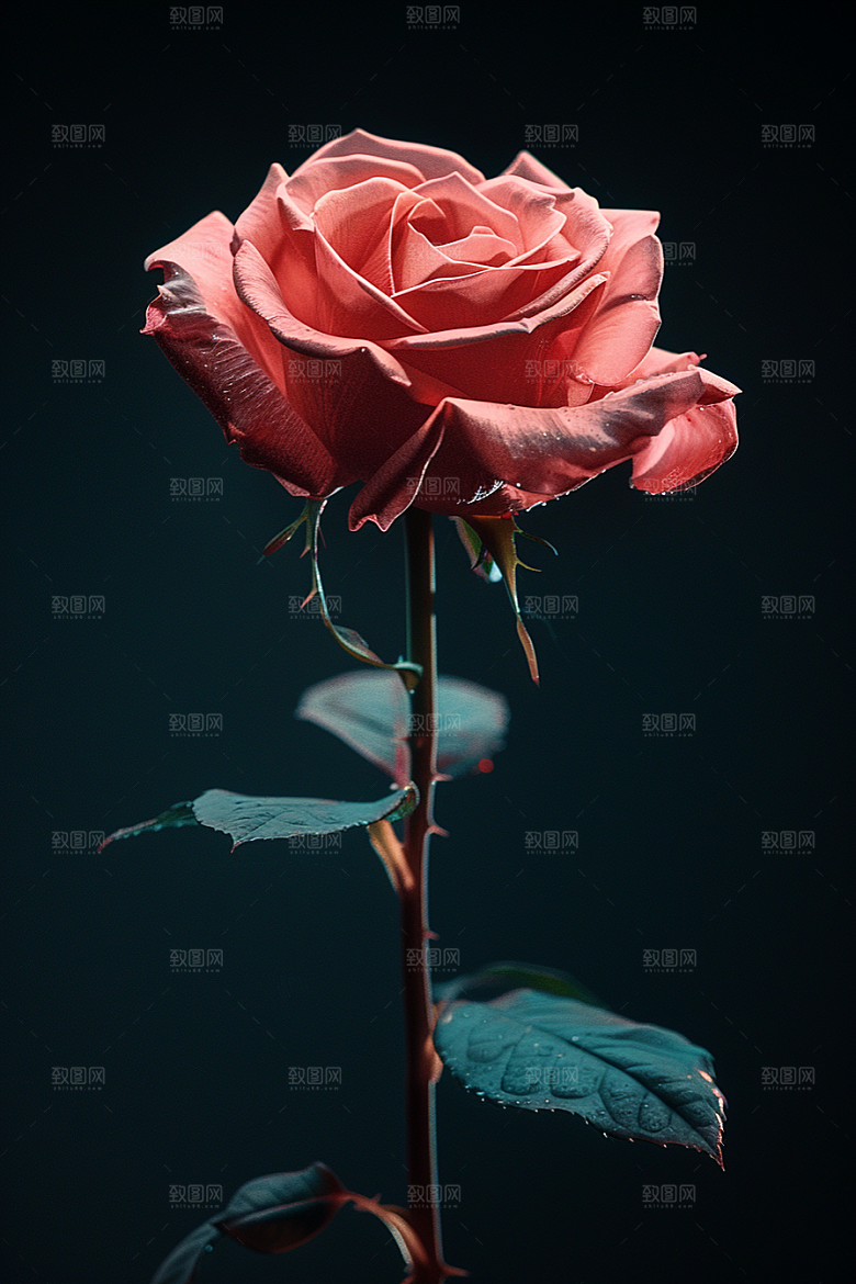 玫瑰花浪漫高清素材