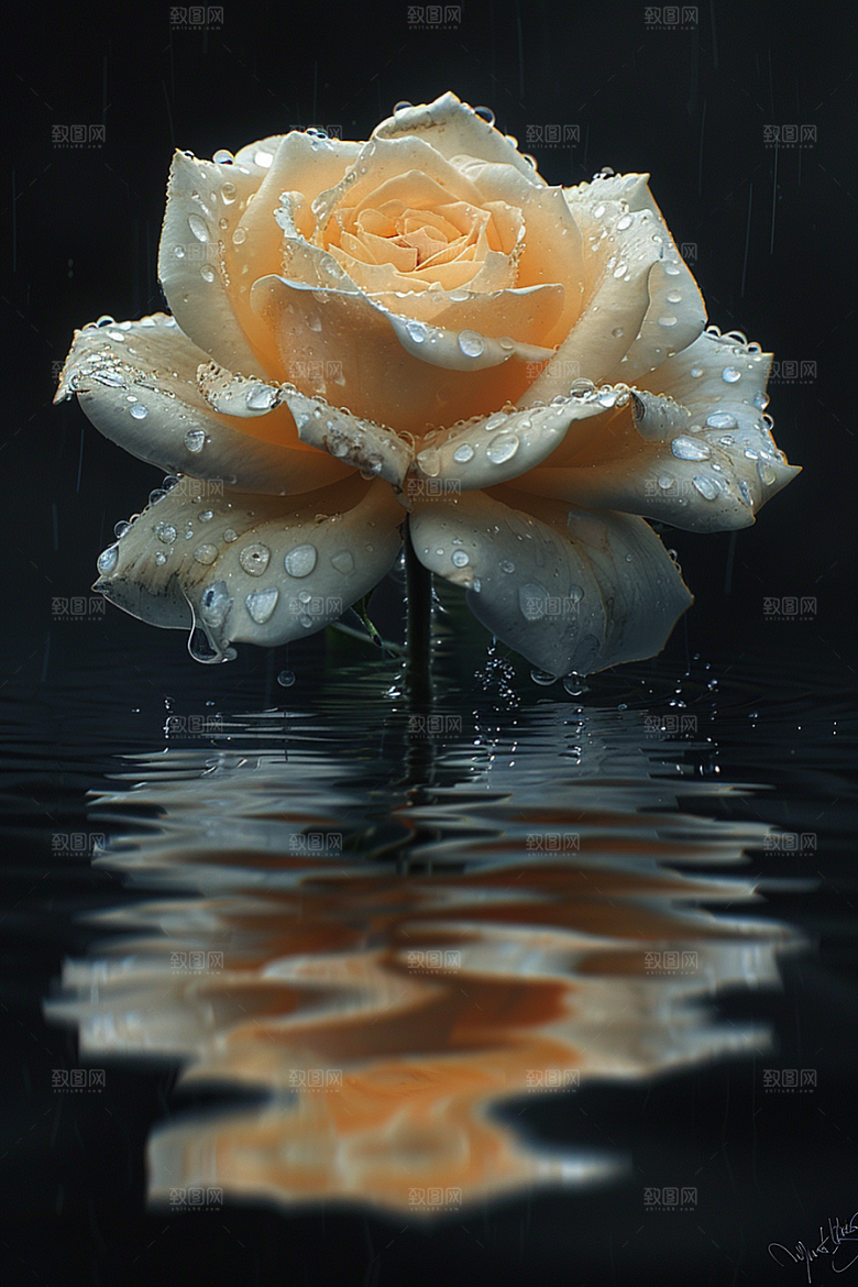 玫瑰花花朵浪漫素材