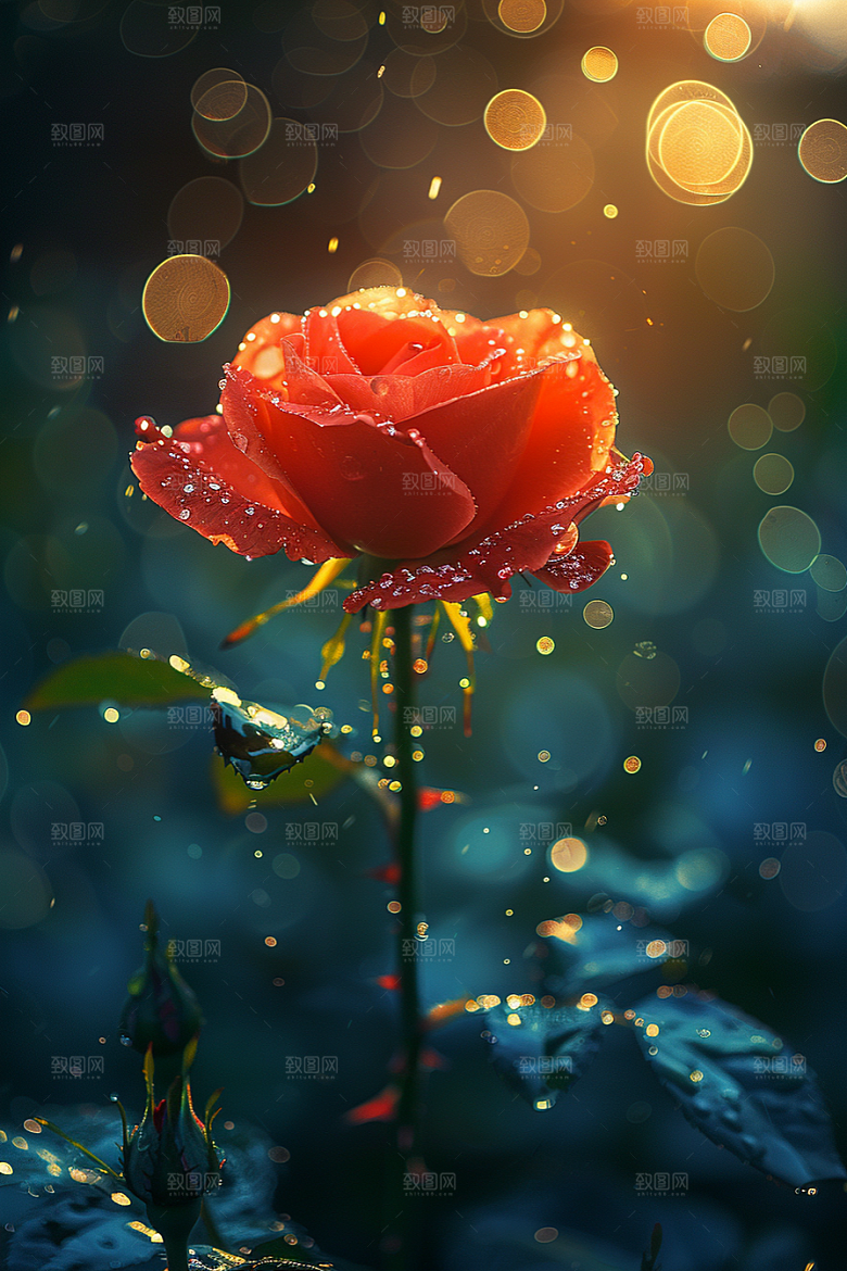玫瑰花高清复古素材