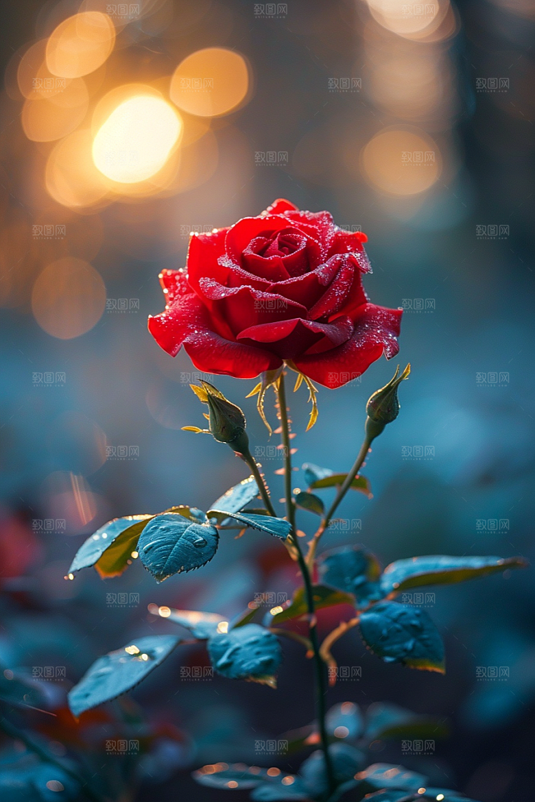 玫瑰花优雅唯美素材