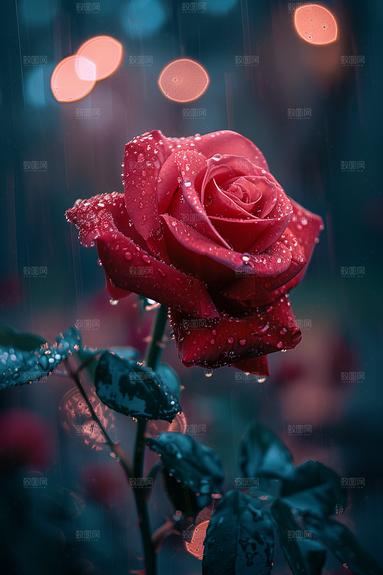 玫瑰花繁花优雅素材