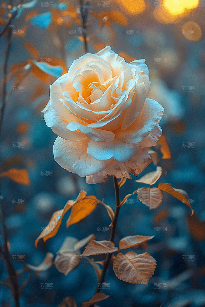 玫瑰花唯美花朵素材