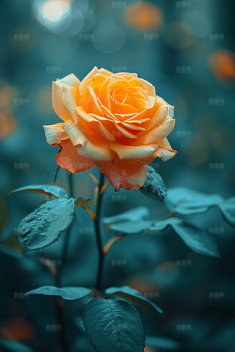 玫瑰花浪漫花朵素材