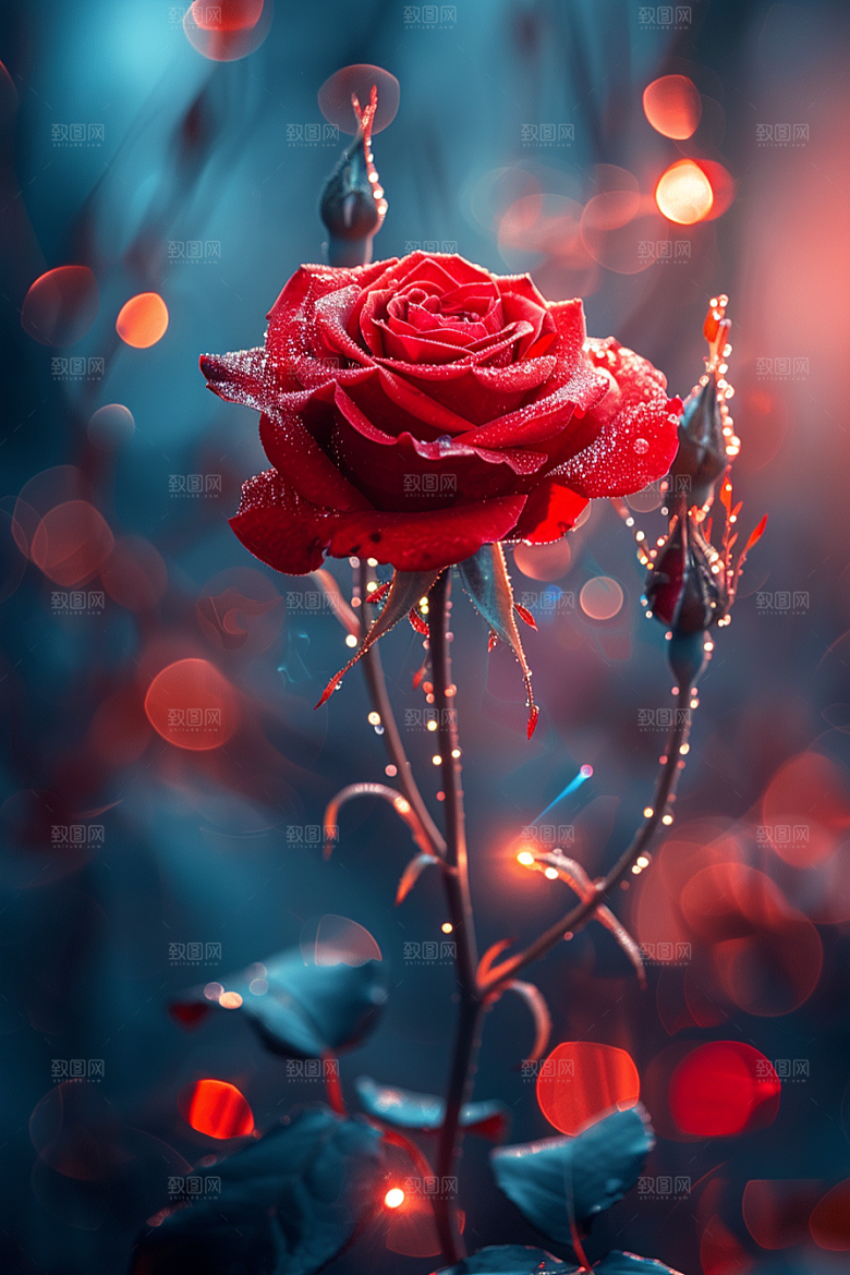 玫瑰花优雅花卉素材