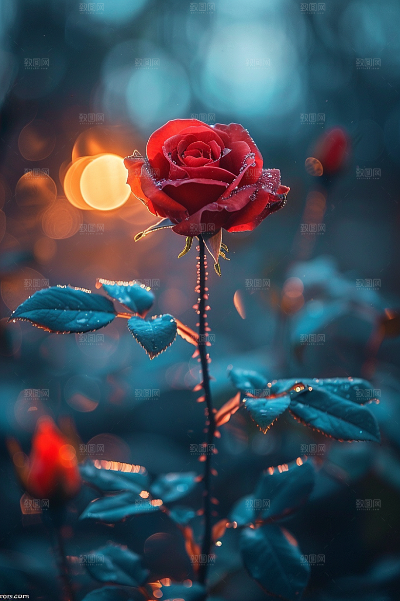 玫瑰花浪漫花朵素材
