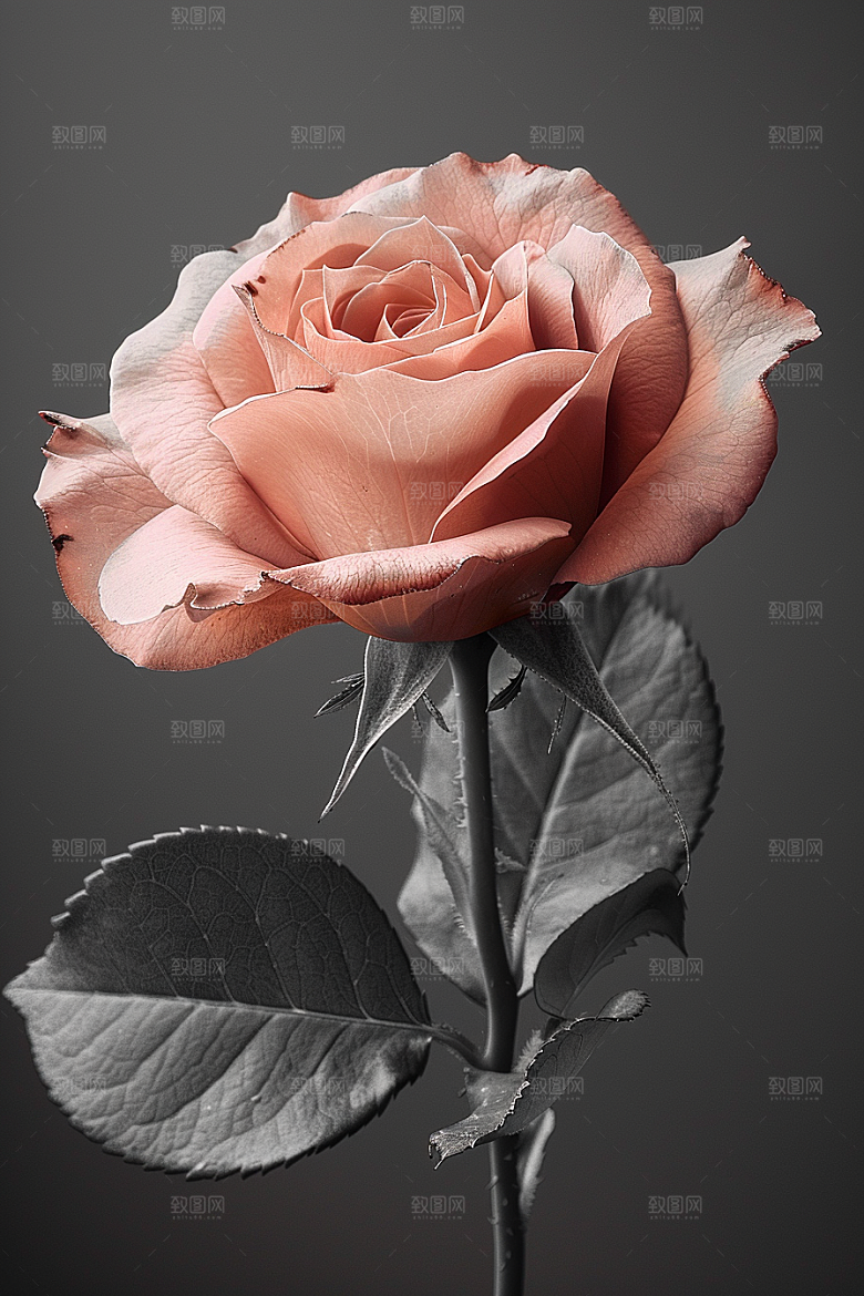 玫瑰花优雅月季花素材