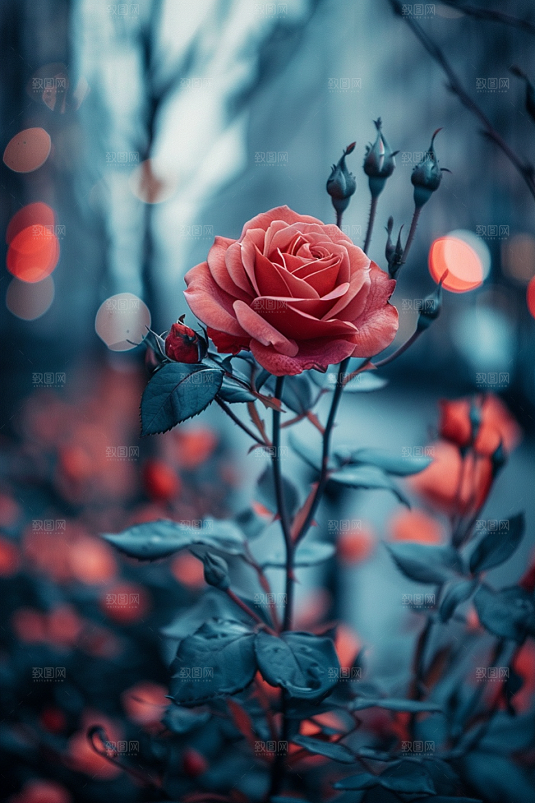 玫瑰花唯美浪漫素材