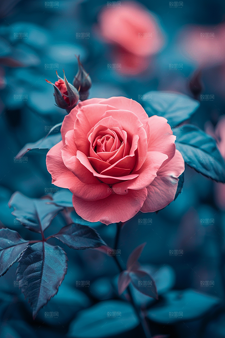 玫瑰花复古蔷薇素材