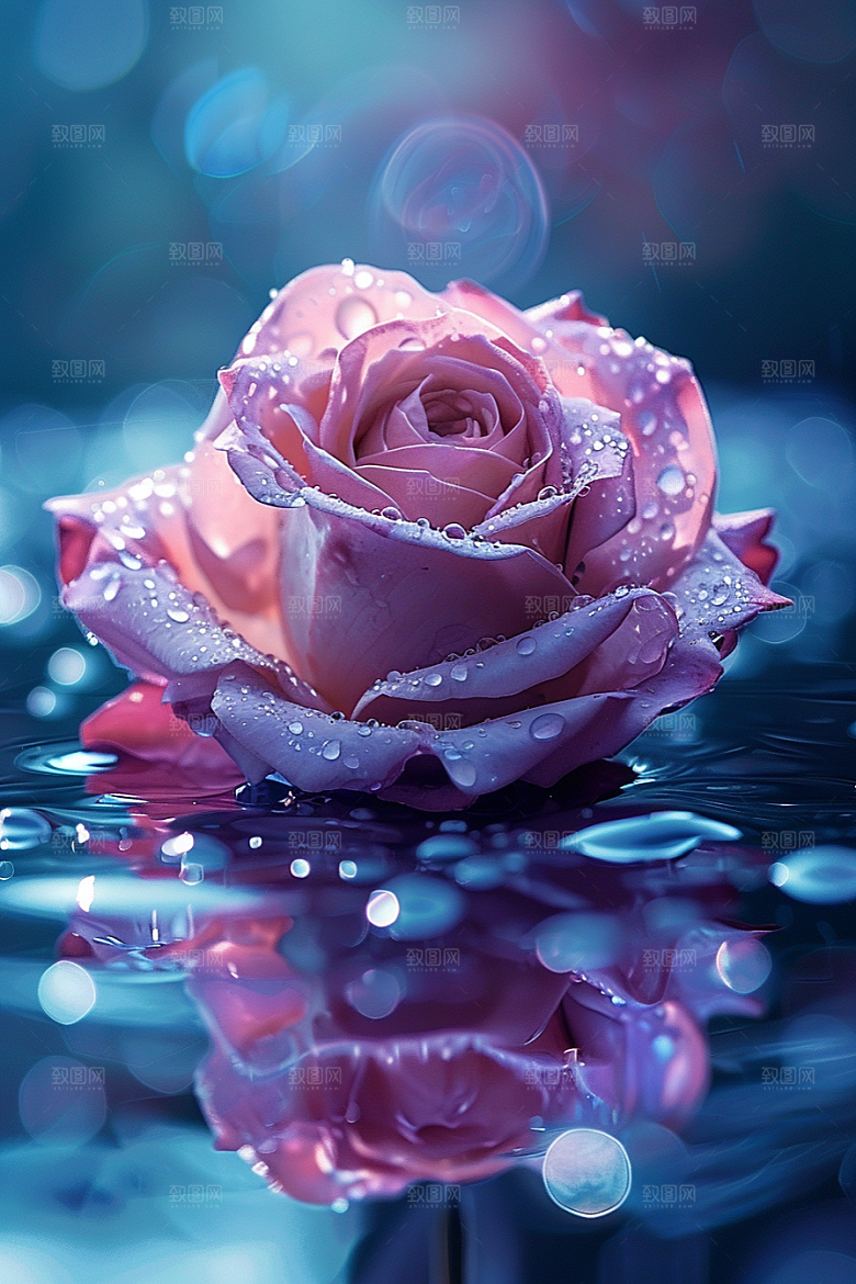 玫瑰花繁花复古素材