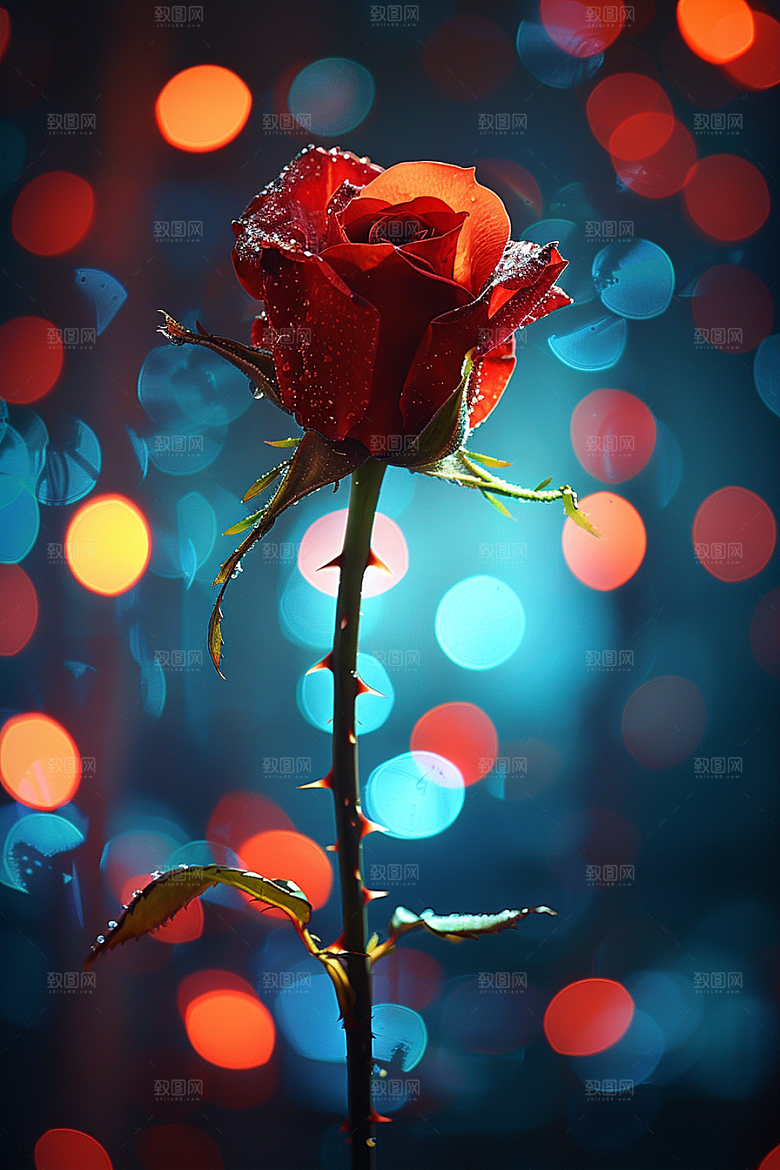 玫瑰花繁花复古素材