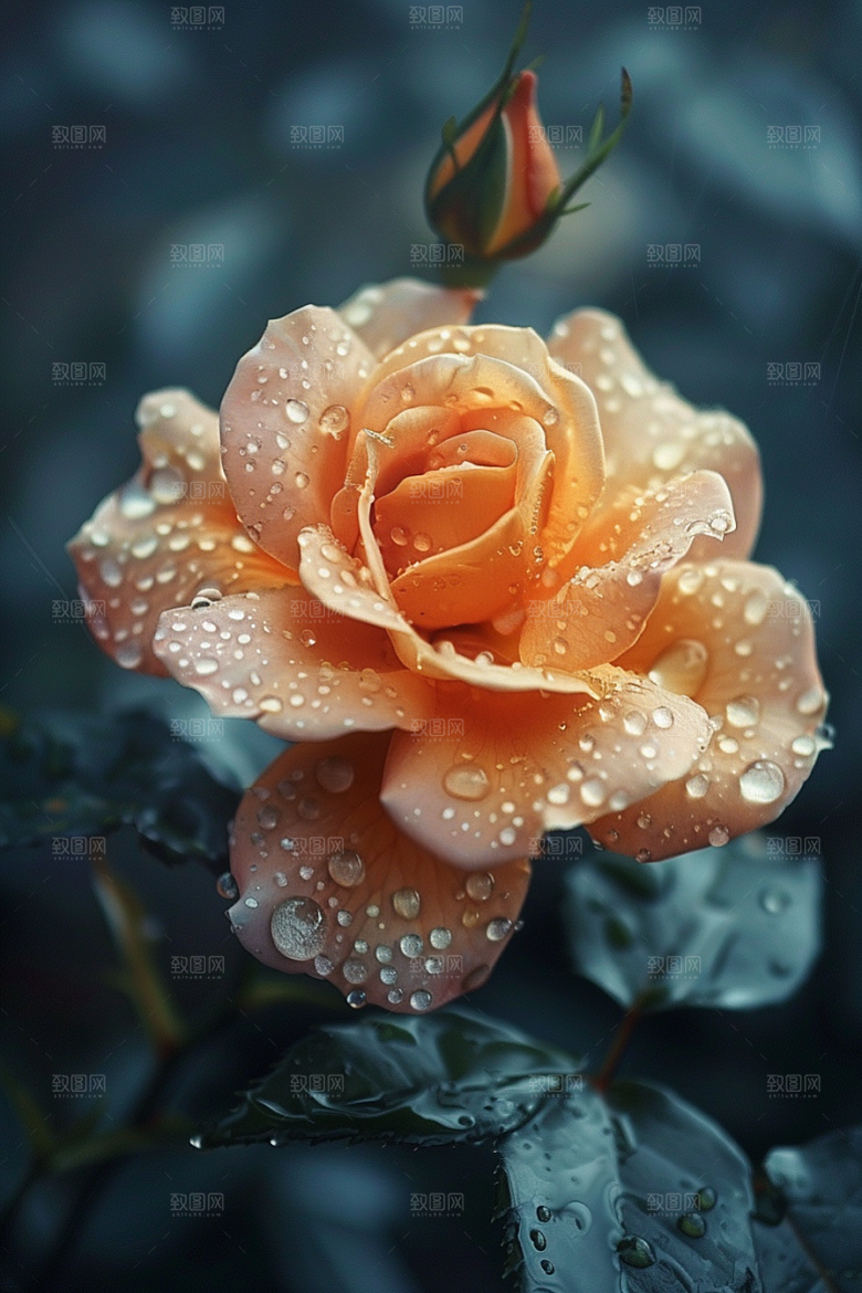 玫瑰花五月复古素材