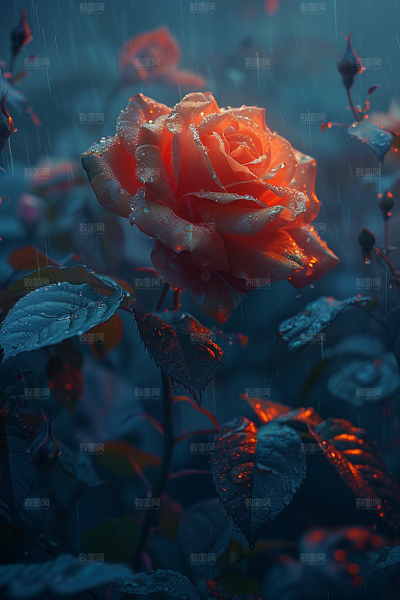 玫瑰花唯美月季花素材