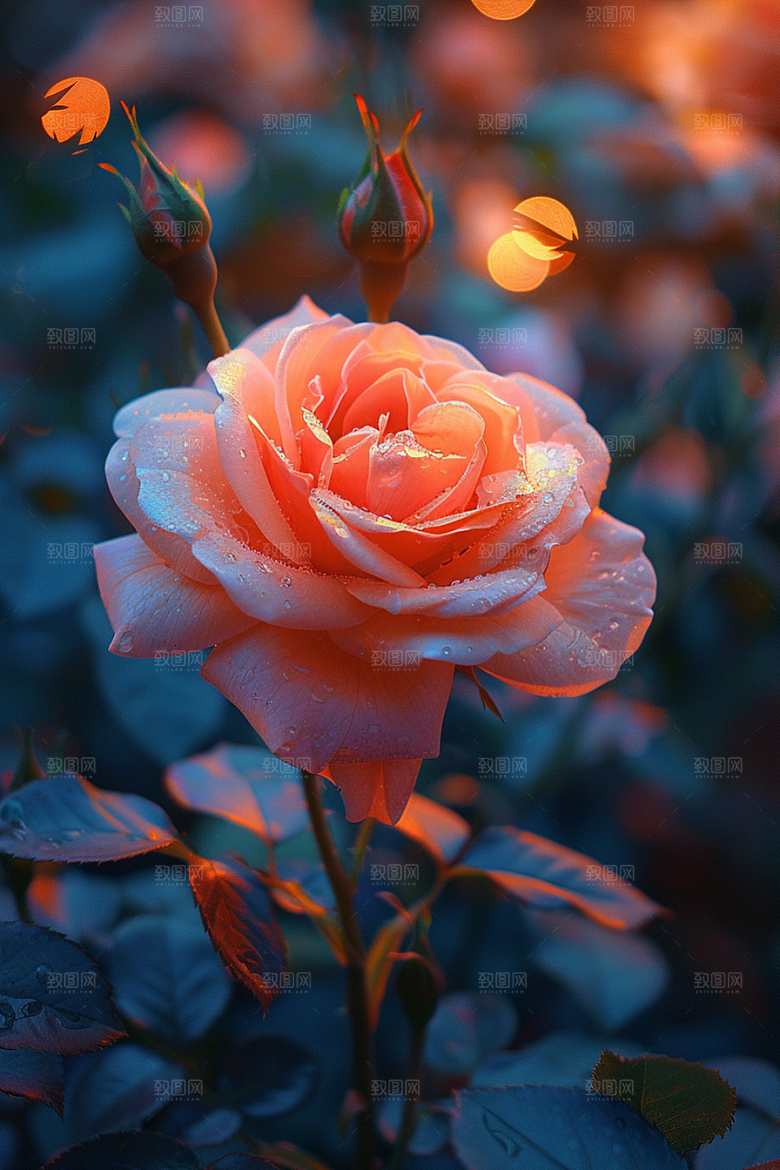 玫瑰花花卉五月素材