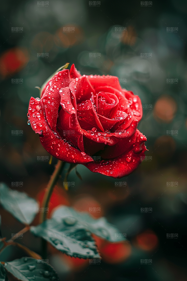 玫瑰花浪漫唯美素材
