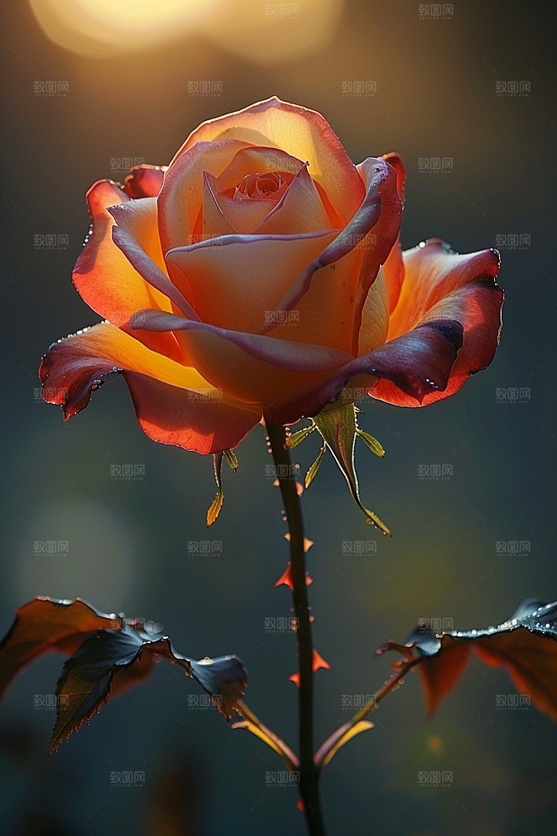 玫瑰花繁花复古素材